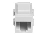 StarTech.com White Cat 6 RJ45 Keystone Jack Network Coupler F/F - RJ45 Coupler - Cat6 Coupler - F/F Cat6 Keystone Jack White Modular (C6KEYCOUPLWH) - Netværkskobling - RJ-45 (hun) til RJ-45 (hun) - CAT 6 - hvid C6KEYCOUPLWH