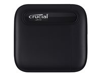 Crucial X6 - SSD - 1 TB - ekstern (bærbar) - USB 3.1 Gen 2 (USB-C stikforbindelse) - sort CT1000X6SSD9