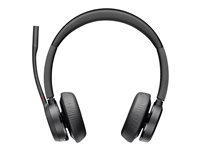 Poly Voyager 4320-M - Headset - på øret - Bluetooth - trådløs, kablet - USB-A via Bluetooth adapter - sort - Certified for Microsoft Teams, Zoom Certified 77Y98AA