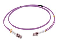 C2G 5m LC/LC OM4 LSZH Fibre Patch - Purple - Patchkabel - LC multimodus (han) til LC multimodus (han) - 5 m - 5 m. - fiberoptik - duplex - 50 / 125 my - OM4 - lilla 81752