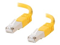 C2G Cat5e Booted Shielded (STP) Network Patch Cable - Patchkabel - RJ-45 (han) til RJ-45 (han) - 7 m - STP - CAT 5e - formet - gul 83815