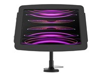 Compulocks iPad Pro 12.9" (3-6th Gen) Space Enclosure Flex Arm Mount - Monteringssæt (holder til skrivebord, indelukke, fleksibel armmontering) - for tablet - låsbar - højglansaluminium - sort - skærmstørrelse: 12.9" - for Apple 12.9-inch iPad Pro (3. generation, 4. generation, 5. generation, 6. generation) 159B299PSENB