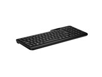 HP 475 - Tastatur - dobbelt-tilstand, multi-enhed, kompakt, 2-zone layout, lavprofil nøglerejse, 12 programmerbare knapper - trådløs - 2.4 GHz, Bluetooth 5.3 - Pan Nordic - jet black 7N7B9AA#UUW