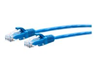 C2G 9ft (2.7m) Cat6a Snagless Unshielded (UTP) Slim Ethernet Network Patch Cable - Blue - Patchkabel - RJ-45 (han) til RJ-45 (han) - 2.7 m - 4.8 mm - UTP - CAT 6a - formet, knastfri - blå C2G30133