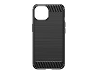 Insmat C&S Style - Bagsidecover til mobiltelefon - karbonfiber - for Apple iPhone 15 650-1182