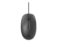 HP 125 - Mus - kablet - USB - sort (pakke med 120) - for HP 245 G9, 25X G9, 470 G8; Elite Mobile Thin Client mt645 G7; Fortis 11 G9; Pro 260 G9 265A9A6