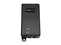 Eaton Tripp Lite Series Gigabit PoE+ Midspan Active Injector - IEEE 802.3at/802.3af, 30W, 1 Port, International Power Cords - Strøminjektor - AC 100-240 V - 30 Watt - output-stikforbindelser: 1 - sort NPOE-30W-1G-INT