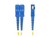 StarTech.com 10m (30ft) LC to SC (UPC) OS2 Single Mode Duplex Fiber Optic Cable, 9/125µm, Laser Optimized, 10G, Bend Insensitive, Low Insertion Loss - LSZH Fiber Patch Cord (SMLCSC-OS2-10M) - Patchkabel - LC/UPC enkelttilstand (han) til SC/UPC enkelttilstand (han) - 10 m - 10 m. - 2 mm - fiberoptik - duplex - 9 / 125 micron - OS1/OS2 - halogenfri, passiv - gul SMLCSC-OS2-10M