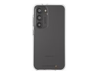 Gear4 Crystal Palace - Bagsidecover til mobiltelefon - polykarbonat, termoplastisk polyuretan (TPU), RepelFlex-belægning, D3O Crystalex - klar - for Samsung Galaxy S23 702010919
