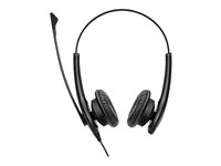 Jabra BIZ 1100 USB Duo - Headset - på øret - kablet - USB - sort - akademisk - Zoom Certified, Certified for Microsoft Teams (pakke med 10) 1159-0159-MULTI