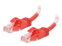 C2G Cat6 Booted Unshielded (UTP) Crossover Patch Cable - Krydskabel - RJ-45 (han) til RJ-45 (han) - 1 m - UTP - CAT 6 - formet, knastfri, strenget - rød 83557