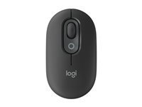 Logitech POP - Mus - brugerdefinerbar emoji - optisk - 4 knapper - trådløs - Bluetooth 5.1 LE - grafit 910-007412
