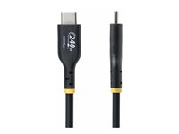 StarTech.com 3m USB C Charging Cable, USB-IF Certified USB-C Cable, 240W - USB-kabel - USB-C (han) til USB-C (han) - USB 2.0 - 48 V - 5 A - 3 m - halogenfri, passivt, forlænget strømrækkevidde (EPR), Power Delivery 3.1 support - sort USB2EPR3M