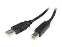 StarTech.com 5m USB 2.0 A to B Cable M/M - USB-kabel - USB (han) til USB Type B (han) - USB 2.0 - 5 m - sort USB2HAB5M