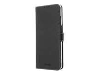 Insmat Exclusive Flip Case - Flipomslag til mobiltelefon - ægte læder, papir, karton, aluminumfolie - sort - for Samsung Galaxy S20 Ultra, S20 Ultra 5G 650-2846