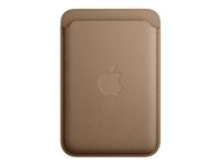 Apple - Omslag til mobiltelefoner/kreditkort - MagSafe-kompatibilitet - mikrotwill, FineWoven - taupe - for iPhone 12, 13, 14, 15 MT243ZM/A