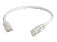 C2G Cat5e Booted Unshielded (UTP) Network Patch Cable - Patchkabel - RJ-45 (han) til RJ-45 (han) - 3 m - UTP - CAT 5e - formet, knastfri, strenget - hvid 83264