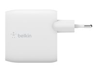 Belkin BoostCharge - Strømforsyningsadapter - 40 Watt - Fast Charge, PD 3.0 - 2 output-stikforbindelser (2 x USB-C) WCB006VFWH
