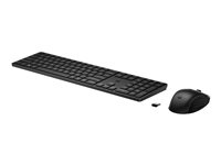 HP 655 - Sæt med mus og tastatur - trådløs - 2.4 GHz - Pan Nordic - sort - for Pro x360 Fortis 11 G9 Notebook; ProBook 445 G9 Notebook 4R009AA#UUW