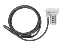 Targus Defcon - Sikkerhedskabelslås - sølv - 2 m ASP96RGL