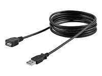 StarTech.com 6 ft Black USB 2.0 Extension Cable A to A - M/F - USB extension cable - USB (M) to USB (F) - USB 2.0 - 6 ft - black - USBEXTAA6BK - USB forlængerkabel - USB (han) til USB (hun) - USB 2.0 - 1.8 m - sort - for P/N: 35FCREADBK3, ICUSB2321F, ICUSB232V2, LTUB1MBK, MSDREADU2OTG, ST4200MINI2, UUSBOTG USBEXTAA6BK