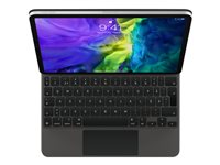 Apple Magic Keyboard - Tastatur og folio-kasse - med trackpad - bagbelyst - Apple Smart connector - svensk - for 10.9-inch iPad Air (4th generation, 5th generation); 11-inch iPad Air (M2, M3); 11-inch iPad Pro (1st generation, 2nd generation, 3rd generation, 4th generation) MXQT2S/A