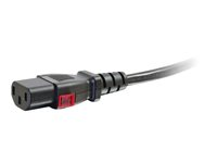 C2G - Strømkabel - IEC 60320 C14 til power IEC 60320 C13 - AC 250 V - 10 A - 1.8 m - sort 80703
