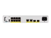 Cisco Catalyst 9200CX - Network Essentials - switch - kompakt - L3 - Administreret - 8 x 10/100/1000 (PoE+) + 2 x 1000Base-T + 2 x 10 Gigabit SFP+ (uplink) - monterbar på stativ - PoE+ (240 W) - Genproduceret C9200CX-8P2X2GE-RF