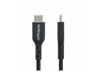 StarTech.com 1m (3ft) USB C Charging Cable, USB-C Cable, USB 2.0 Type-C Laptop Charger Cord, 60W 3A Power Delivery, TPE Jacket, USB-C Data Transfer Cable, M/M - USB-kabel - 24 pin USB-C (han) til 24 pin USB-C (han) - USB 2.0 - 5 / 9 / 12 / 15 / 20 V - 3 A - 1 m - USB Power Delivery (60W) - sort USB2CC1MNC