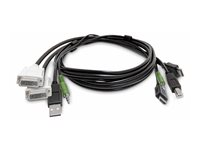 StarTech.com - Adapterkabel - TAA-kompatibel - USB Type A, DVI, 3,5 mm audiostik han til HDMI, USB Type B, 3,5 mm audiostik han - 1.8 m SK2DVI2HDMMKVM06-TAA