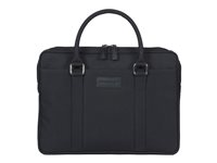 dbramante1928 Stelvio Slim Laptop Bag PURE - Bæretaske til notebook - 14" - sort, sølvfinish-hardware BG14PLBL3317