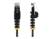 StarTech.com 3m Slim LSZH CAT6 Ethernet Cable, 10 Gigabit Snagless RJ45 100W PoE Patch Cord, CAT 6 10GbE UTP Network Cable w/Strain Relief, Black, Fluke Tested/ETL, Low Smoke Zero Halogen - Category 6 - 28AWG (N6PAT300CMBKS) - Patchkabel - RJ-45 (han) til RJ-45 (han) - 3 m - CAT 6 - knastfri - sort N6PAT300CMBKS