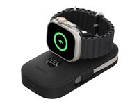 Belkin BoostCharge Pro - Powerbank - with apple watch charger - 10000 mAh - 45 Watt - Fast Charge (2 x USB-C) - sort BPD012HQBK