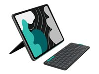 Logitech Flip Folio - Tastatur og folio-kasse - full size - trådløs - Bluetooth 5.1 LE - QWERTY - nordisk (dansk/finsk/norsk/svensk) - grafit - for Apple 13-inch iPad Air (M2, M3); 13-inch iPad Pro (M4, M5) 920-013386
