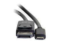 C2G 10ft USB C to DisplayPort Cable - 4K Video - M/M - Adapterkabel - 24 pin USB-C (han) til DisplayPort (han) - USB 3.1 / Thunderbolt 3 / DisplayPort - 3.05 m - 4K support, guldglimtede kontakter - sort 26905