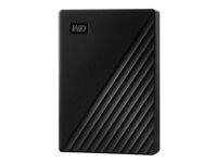 WD My Passport WDBPKJ0040BBK - Harddisk - krypteret - 4 TB - ekstern (bærbar) - USB 3.2 Gen 1 - 256-bit AES - sort WDBPKJ0040BBK-WESN