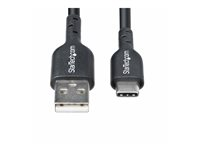 StarTech.com 3m (9.8ft) USB-A to USB-C Charging Cable, Charger Cord, M/M - USB-kabel - USB (han) til 24 pin USB-C (han) - USB 2.0 - 3 A - 3 m - opladning og synkronisering, halogenfri, passivt, USB Fast Charge (15W) - sort USB2AC3MNC