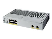 Cisco Catalyst 9200CX - Network Essentials - switch - kompakt - L3 - Administreret - 8 x 10/100/1000 (PoE+) + 2 x 10/100/1000 Base-T (uplink) - monterbar på stativ - PoE+ (180 W) C9200CX-8PT-2G-E