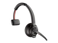 HP Poly Savi 8210-M - Savi 8200 series - headset - på øret - DECT / Bluetooth - trådløs - sort - Zoom Certified, Certified for Microsoft Teams 8D3F1AA#ABB