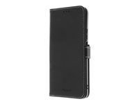 Insmat - Flipomslag til mobiltelefon - ægte læder, karton+papir+aluminiumsfolie, polycarbonat (PC) - for Honor 90 Smart 650-3249