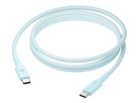 dbramante1928 re-charge - USB-kabel - 24 pin USB-C (han) til 24 pin USB-C (han) - 1.5 m - flettet kabel, USB-C Power Delivery (60 W) - blå CB20CCBL7210