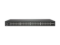 SonicWall Switch SWS14-48 - Switch - Administreret - 48 x 10/100/1000 + 4 x 10 Gigabit SFP+ - monterbar på stativ - med 3 års 24x7 support 02-SSC-8379