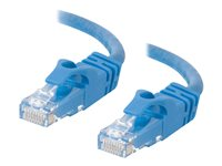 C2G Cat6 Booted Unshielded (UTP) Crossover Patch Cable - Krydskabel - RJ-45 (han) til RJ-45 (han) - 1.5 m - UTP - CAT 6 - formet, knastfri, strenget - blå 83524