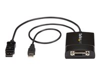 StarTech.com DisplayPort to DVI Adapter - Dual-Link - Active DVI-D Adapter for Your Monitor / Display - USB Powered - 2560x1600 (DP2DVID2) - DisplayPort / DVI adapter - DisplayPort, USB (kun strøm) (han) til DVI-D (hun) haspet - USB 2.0 / DisplayPort 1.2 - 37 cm - aktiv, USB-strøm, 2560 x 1600 (WQXGA) support - sort DP2DVID2