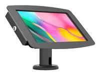 Compulocks Galaxy Tab A7 Lite Space Enclosure Tilting Stand 4" - Monteringssæt (stativ, indelukke) - vippende kiosk - for tablet - låsbar - højglansaluminium - sort - skærmstørrelse: 8.7" - monteringsgrænseflade: 100 x 100 mm - skrivebordsmonterbar, fritstående - for Samsung Galaxy Tab A7 Lite TCDP04870GA7SB
