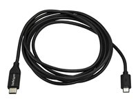 StarTech.com USB C to Micro USB Cable 2m 6ft - USB-C to Micro USB Charge Cable - USB 2.0 Type C to Micro B - Thunderbolt 3 Compatible (USB2CUB2M) - USB-kabel - 24 pin USB-C (han) til Micro-USB Type B (han) - USB 2.0 - 2 m - sort USB2CUB2M