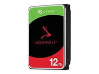 Seagate IronWolf ST8000VN004 - Harddisk - 8 TB - intern - 3.5" - SATA 6Gb/s - 7200 rpm - buffer: 256 MB - med 3 års Seagate Rescue Data Recovery (pakke med 4) ST8000VN004 4 PACK