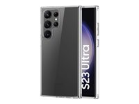Insmat Crystal - Bagsidecover til mobiltelefon - termoplastisk polyuretan (TPU) - klar - for Samsung Galaxy S23 Ultra 650-1132