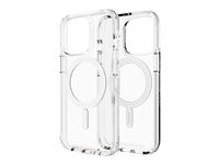 Gear4 Crystal Palace Snap - Bagsidecover til mobiltelefon - MagSafe-kompatibilitet - D3O Crystalex - klar - for Apple iPhone 13 Pro 702008200