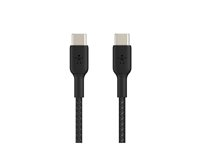 Belkin BoostCharge - USB-kabel - USB-C (han) til USB-C (han) - 1 m - sort CAB004BT1MBK